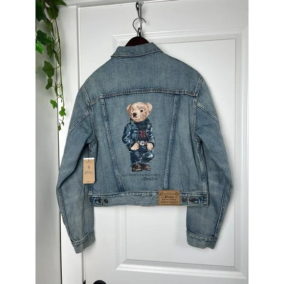 Polo bear denim clearance windbreaker